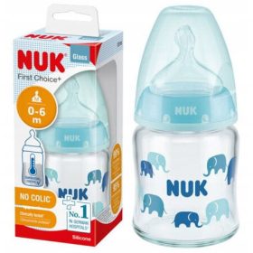 NUK steklenička 120 ml s silikonskim cucljem