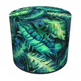 Vrtna pufa Calypso Bertoni z listi zeleni in modri