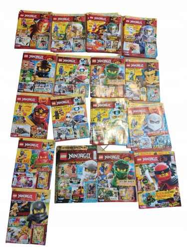 Velikanski komplet 10 različnih brošur Lego Ninjago stripov, nalog, in plakatov
