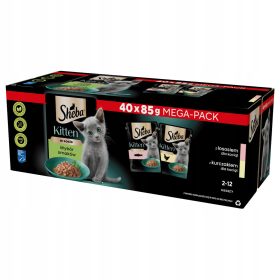   Sheba® Kitten izbira okusov mokra hrana za mladiče mačk v omaki 40x85g