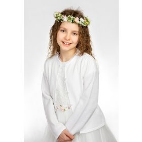 Bel komunijni akrilni pulover, velikost 134