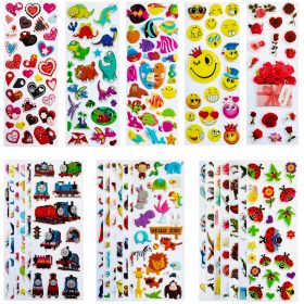   Konveksne nalepke za otroke z motivacijskimi vzorci - Komplet 540 kosov