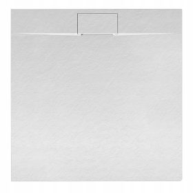 Brod za prho MIKO 80x80x2,6 bela kvadratna sifon