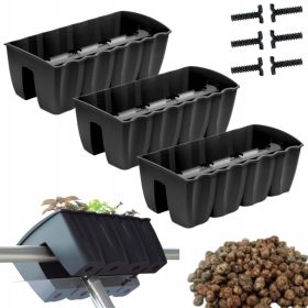 Balkonska škatla za cvetje 58 x 28 cm, umetna masa