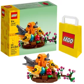   LEGO Ideje 40639 Ptičje gnezdo + papirnata vrečka LEGO 6315786 rumena 24x8x18 cm