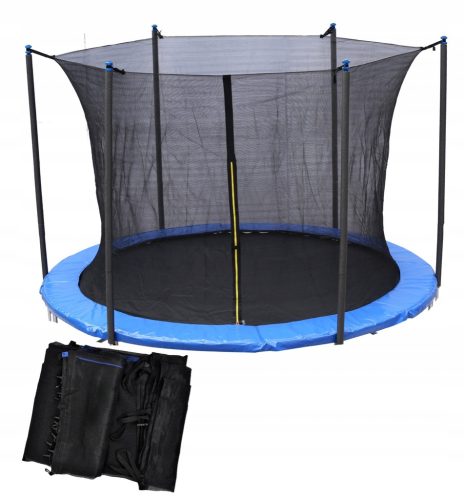 Trampolin mreža za notranjo uporabo, primerna za trampolin velikosti 8 čevljev (244-252 cm). Siatka z visoko stopnjo varnosti in odpornosti, izdelana iz trpežnega materiala PP s karbonskim premazom. U