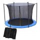 Trampolin mreža za notranjo uporabo, primerna za trampolin velikosti 8 čevljev (244-252 cm). Siatka z visoko stopnjo varnosti in odpornosti, izdelana iz trpežnega materiala PP s karbonskim premazom. U