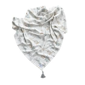   Velik otuljenec, XXL bambusova odeja 150/150 Dino Land Dinozavri