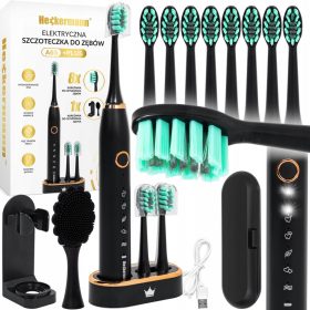 SONIČNA ELEKTRIČNA ZOBNA ŠČETKA 8 KONIC + JEZIK + ETUI