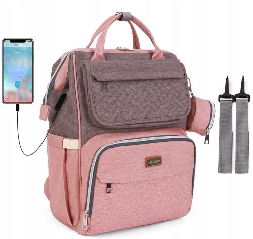 LEQUEEN ORGANIZATOR TORBE ZA VOZIČEK Z USB POLNILCEM 5v1