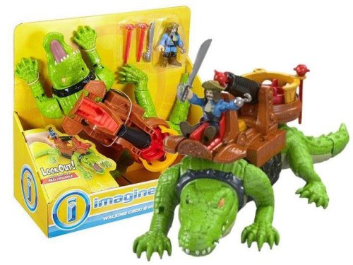Imaginext Krožači krokodil in Piratski Kavelj Set