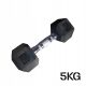 Fit-Rabbit Gumirana utež Hex 5 kg
