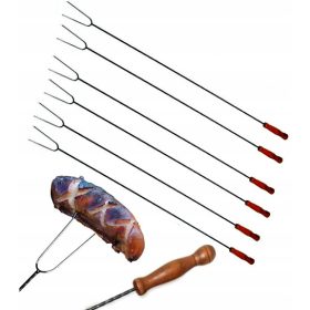 Klobasa Roštilj Vilice 100 cm za Vrtni Žar