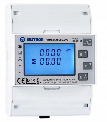 Trifazni električni števec EASTRON SDM630M Modbus V2 100A MID