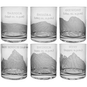   Kakovostni kozarci za viski Krosno 300 ml - Poljske gore Tatre Karkonosze Bieszczady