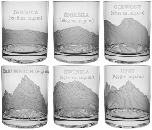 Kakovostni kozarci za viski Krosno 300 ml - Poljske gore Tatre Karkonosze Bieszczady