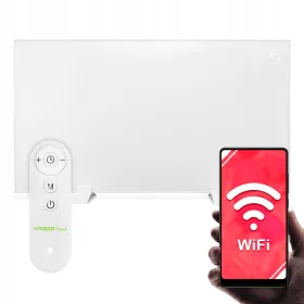   Infrardeči panelni grelnik Weber Heat 600 W s termostatom, Wi-Fi in daljinskim upravljalnikom