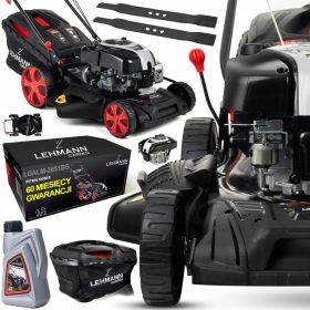    BENCINSKA KOSILNICA S POGONOM LEHMANN 51CM OLJNA Z 2 REZILOM MOTOR BRIGGS 60L
