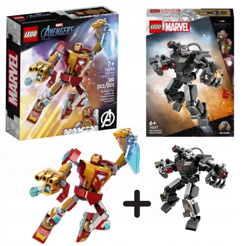 LEGO Super Heroes AVENGERS 76203 MEHANSKI OKLOP + LEGO Super Heroes 76277 War Machine Mech Armor