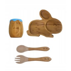   Zestaw bambusovih jedilnih pripomočkov za otroke 6m+ BLW Chichi