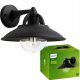 Philips zunanja črna LED stenska svetilka CORMORANT E27 IP44 Laterna