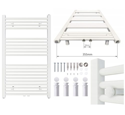 Aquabad® VIRGO Grzejnik za kopalnico 600x1000 mm 488 W bela RAL9016