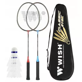 Zmogljiv set za badminton WISH Steeltec 9K + S-330
