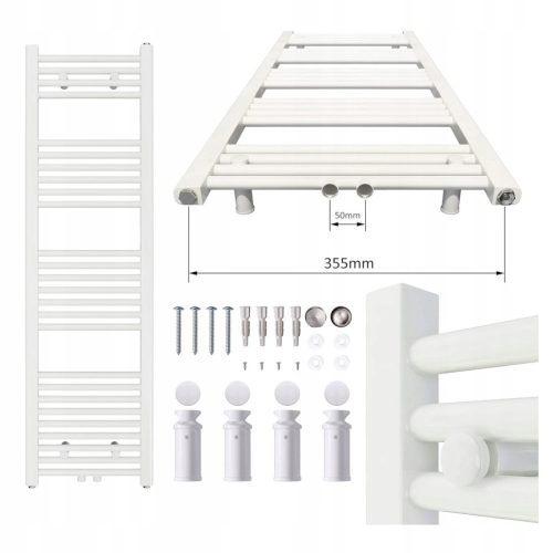 Aquabad® VIRGO Kopalniški Radiator 400x1400 mm 460 W bel