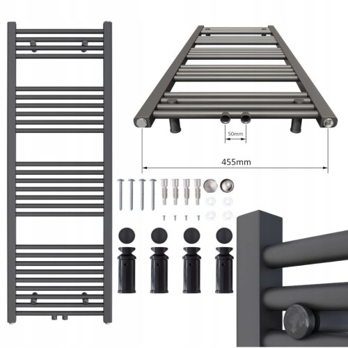 Aquabad Virgo Kopalniški Radiator 500x1400 mm Antracit - Visoka Učinkovitost in Kvaliteta