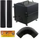  Kamin za sušilnico kadilnice debel JEKLO 2mm + dimne cevi + koleno SET