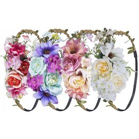 Cvetlična krona za glavo 5 kosov