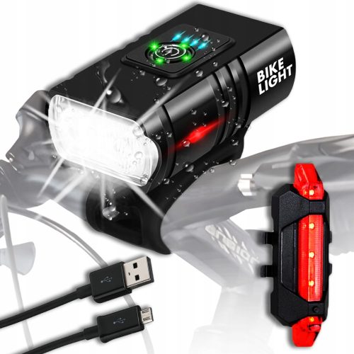 Optimized name: Močna kolesarska svetilka LED za spredaj in zadaj 1600 lumnov USB polnjenje

Optimized description: Močna kolesarska svetilka LED za spredaj in zadaj je vodotesen set svetilk, ki zagot