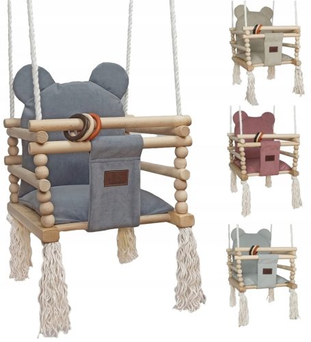 Gugalnica z vedrom Medvedek 33 x 140 x 31 cm
