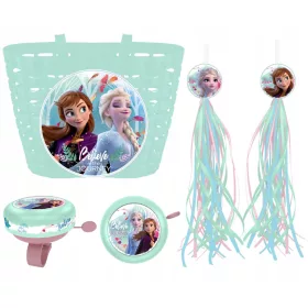 Kosarica za kolo Frozen 2 z zvoncekom in trakovi