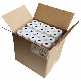   Termalne role za registrske blagajne, terminalske tiskalnike, dimenzije 57mm x 40m, pakiranje vsebuje 100 kosov papirja. Proizvajalec rolic je poljsko podjetje EUREKA. Papir, uporabljen za proizvodnjo