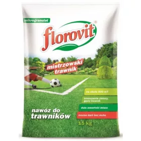  Optimized Name: Florovit Super Travnato Gnojilo 15 kg z Železom

Optimized Description: 
Florovit Super Travnato Gnojilo je idealna izbira za intenzivno rastočo travo, ki jo večkrat kosimo v enem letu