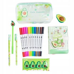    Velik set pisalnih potrebščin, kreativno darilo, mačje šape