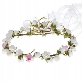 Venček za prvo obhajilo z rožnatimi dodatki model WM110