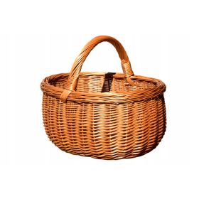 Pletena nakupovalna košara za gobe