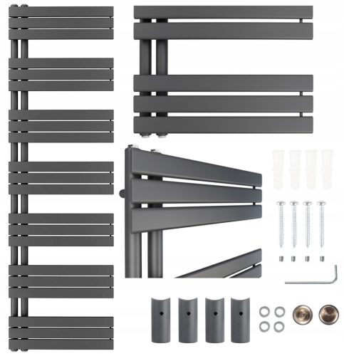 Aquabad Slovenski Kopalniški Radiator Fornax Antracit 966 W 50/164