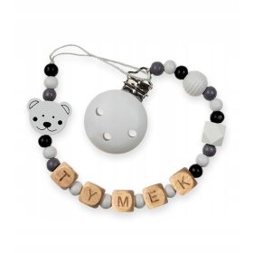 Bela personalizirana držala za dudo