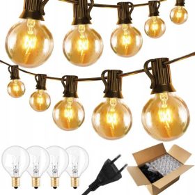 Girlanda svetilk 50x LED 15m zunanje terasne luči