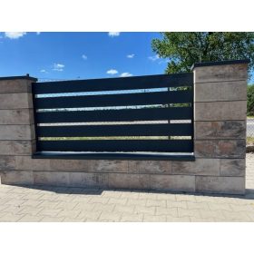 Panel ograje palisada 200x123 cm jeklo