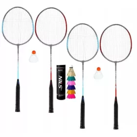   NILS Komplet loparjev za badminton + Set lotk za rekreativno igro