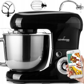   Kuhinjski planetarni mešalnik Lehmann Pan-Keik V2 2200 W črn