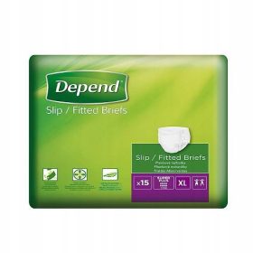 DEPEND SLIP Super Plus velikost L Plenice za odrasle, 15 kos