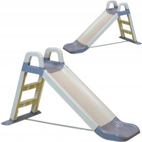   Velika vrtna toboganija za otroke z ročaji 147 cm, stabilna in vzdržljiva