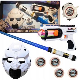   Zvezdni Vojak Komplet Mečev z Lučmi, Masko, Pištolo, Lanser, Svetlobnimi in Zvočnimi Učinki