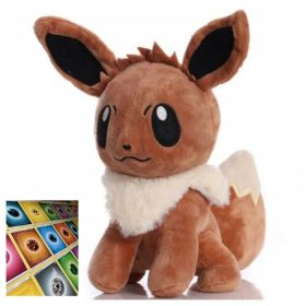   Ljubka maskota Pokemon Eevee 25 cm + 2 ORIGINALNI POKEMON ENERGIJSKI KARTI