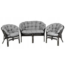 Blazina za pohištvo rattan 122 x 100 x 10 bež